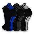 12 Paar Sneaker Socken Damen Herren kurze Socken Baumwolle Schwarz Weiß 39-46