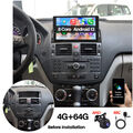 4G+64G Autoradio Für Mercedes Benz C Klasse W204 S204 Android 13 Carplay GPS DSP