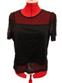 Adidas Mesh T-Shirt mit Top, layered, Gr. L