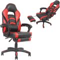 Bürostuhl Schreibtischstuhl schwarz / rot Gaming Chefsessel  Racing 