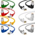 CAT6 Patchkabel Netzwerkkabel Winkel 90° Ethernet Internet LAN Kabel 0,25m - 20m