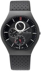 SKAGEN Herrenuhr 806XLT in schwarz -  Tag, Datum, -24 Stunden Anzeige