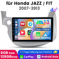 6G+128G Android 13 Apple Carplay Autoradio Für Honda FIT JAZZ 2007-2013 GPS Nav