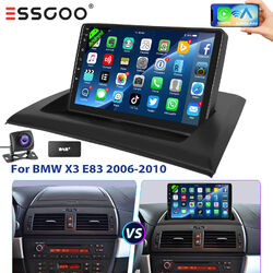 9" Carplay Autoradio Android13 DAB+ 32G GPS Navi WIFI Kam Für BMW X3 E83 2006-10