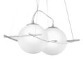 NEG Hängeleuchte Duo Palloni Pendelleuchte/Hängelampe/Lampe Opal-Glas Kugel