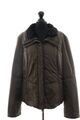 Marc Cain Damen Winterjacke Jacke N4 40 grün oliv uni leicht kurz Kragen