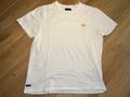 Thread bare - Basic T-Shirt mit Zitrone/Limette-Stickerei - men - weiß  - GR. L