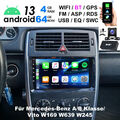 DAB+ 4+64G Autoradio Android 13 GPS KAM Für Mercedes Benz Sprinter A Klasse W169