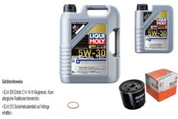 MAHLE Ölfilter 6 L LIQUI MOLY 5W-30 Special Tec F für Alfa Romeo 156 2.5 V6 24V