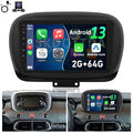 2+64G 9" Android 13 Für Fiat 500X 2014-2020 Autoradio Carplay GPS Wifi BT FM Kam