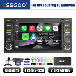 DAB+ Android 13 2+32G Carplay Autoradio GPS +Kamera für VW Touareg T5 Multivan V