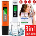 PH Messgerät Digital TDS/EC Temperature Meter Wasserqualität Tester Wassertester