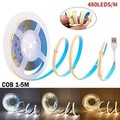 5V USB COB LED Stripe Leiste Streifen 480LED Band Lichterkette keine Lichtpunkte