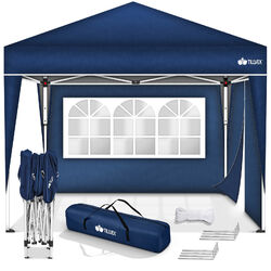 tillvex® Pavillon 3x3m Wasserdicht Gartenzelt Faltpavillon Partyzelt Popup Zelt✔️Inkl. Tasche ✔️wasserdicht ✔️wählbar mit Seitenteilen