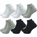 6 Paar Sport Quarter Socken Sneaker Socken knöchelhoch 80% Baumwolle