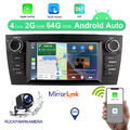 Für BMW E90 E91,92 Android 12 CarAutoPlay GPS Navi Autoradio 64GB Carplay+Kamera