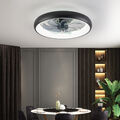 LED Decken Ventilator Deckenleuchten Fernbedienung dimmbar Lampe Leuchte Timer