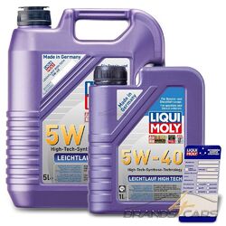 6 L LITER LIQUI MOLY LEICHTLAUF HIGH TECH 5W-40 MOTOR-ÖL MOTOREN-ÖL 50048004### INKL. ÖLWECHSEL-ANHÄNGER ###