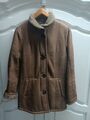 ,, CHRIST " Lammfell Jacke Braun Gr 38 Neuwertig