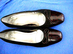 Ara Damen Pumps  Blockabsatz Luftpolster Schwarz/Braun  Gr 42 (UK8)/F 1/2)#