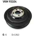 Riemenscheibe Kurbelwelle SKF VKM 93104 für VW Ford Skoda Audi Seat Jeep Dodge