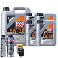 Motoröl 5W30 LIQUI MOLY Special Tec Ll 9L+HENGST Ölfilter +Spülung +Cera Tec