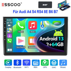 64G DAB+ Für Audi A4 8E 8H B6 B7 2000-2009 Carplay Android 13 Autoradio GPS WiFi