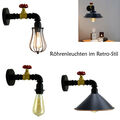 Retro Industrial Wasserrohr Hängelampe Pendelleuchte Rohr Vintage Loft Cafe E27