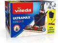 Vileda ULTRAMAX 2in1 Bodenwischer Komplett Set, Wischmopp mit Stiel Blau NEU