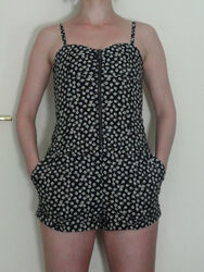 geblümter Overall Jumpsuit 34 xs H&M sommer sexy