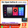 8-Kern 6+128GB Android13 Autoradio GPS Carplay Für Opel Zafira B Astra H 2005-14