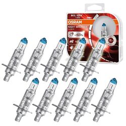 10x OSRAM NIGHT BREAKER® LASER H1 NEXT GENERATION HALOGEN SCHEINWERFERLAMPE 12V# +150% MEHR HELLIGKEIT - 64150NL-HCB - DUOBOX #