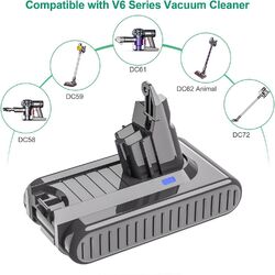 8000mAh Für DYSON V6 AKKU Original DC74 DC59 DC62 DC61 DC58 SV03 SV09 & Filter i