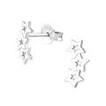 Sterne Ohrringe 925 Silber - Kinder Mädchen Damen Sternchen Ohrstecker Schmuck