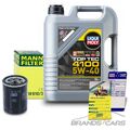 MANN-FILTER ÖLFILTER+5L LIQUI MOLY TOP TEC 4100 5W-40+ÖLWECHSELANHÄNGER 31924961