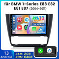 64GB Android 13 2Din Für BMW 1er E81 E82 E87 E88 Autoradio GPS Navi WiFi BT RDS