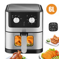 6L Heißluftfritteuse XXL Friteuse Heißluft Backofen Küchenmaschine Air Fryer