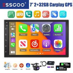 DAB+ Dpple 2 DIN Autoradio Android 13 Apple Carplay 2+32GB GPS NAVI RDS MIK KAM