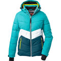 KILLTEC DAMEN FUNKTIONSJACKE SKI, Weiß / Türkis, Größe 42, UVP: 179,95 €
