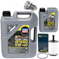 Motoröl Set 5W-40 6 Liter + Ölfilter SH 4771 L + Schraube für Audi Seat Skoda VW