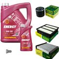 MANN Inspektionspaket 6 L MANNOL Energy 5W-30 für Mitsubishi Outlander I 2.0