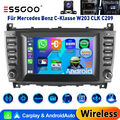 2+64G Android13 Autoradio Für Mercedes C-Klasse W203 CL203 CLK C209 GPS NAV KAM+