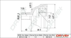 DR!VE+ ANTRIEBSWELLENGELENK SATZ passend für AUDI A3 Q2 Q3 TT SEAT ALTEA LEON