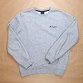 Champion Sweatshirt Gr. M Pullover Herren Sweater Pulli Grau Logo Sport Outdoor