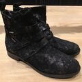 mjus stiefeletten Gr 39 NEUw schwarz / Metallic Effekte / Schuhe / Damen / Leder