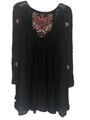 Free People Somerkleis Tunika Kleid Mit Blumenprint Schwarz S 36 