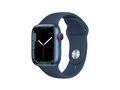 Apple Watch Series 7 (GPS + Cellular) 45mm Blau Smartwatch, Sportarmband (A2477)