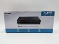 D-Link DGS-108GL 8-Port Gigabit Unmanaged Desktop Switch - Schwarz