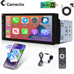 DAB+ 6.9" Autoradio Single 1 Din Touchscreen Wireless Apple Carplay Android Auto