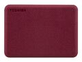 Toshiba Canvio Advance 4 TB, Externe Festplatte rot, Micro-USB-B 3.2 Gen 1 (5 Gb